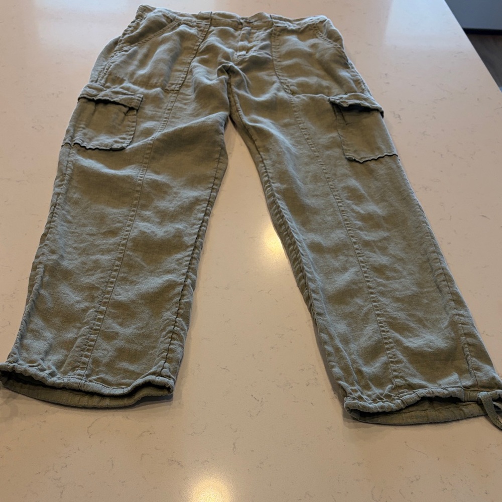 C&C California Linen Pants in Olive